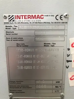 Линия резки стекла Intermac Genius 2012г.в.