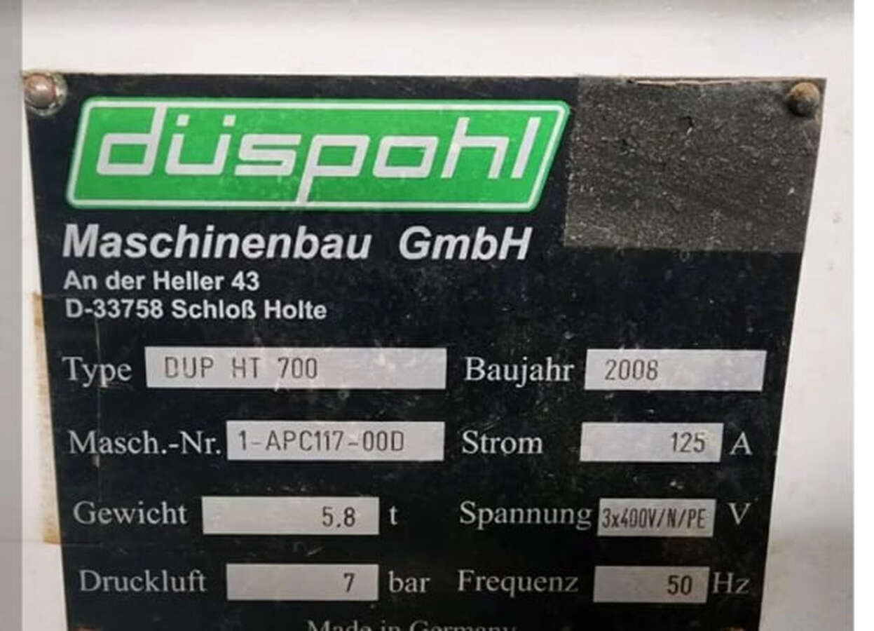 Линия окутывания дверей Düspohl DUP HT 700 2008г.