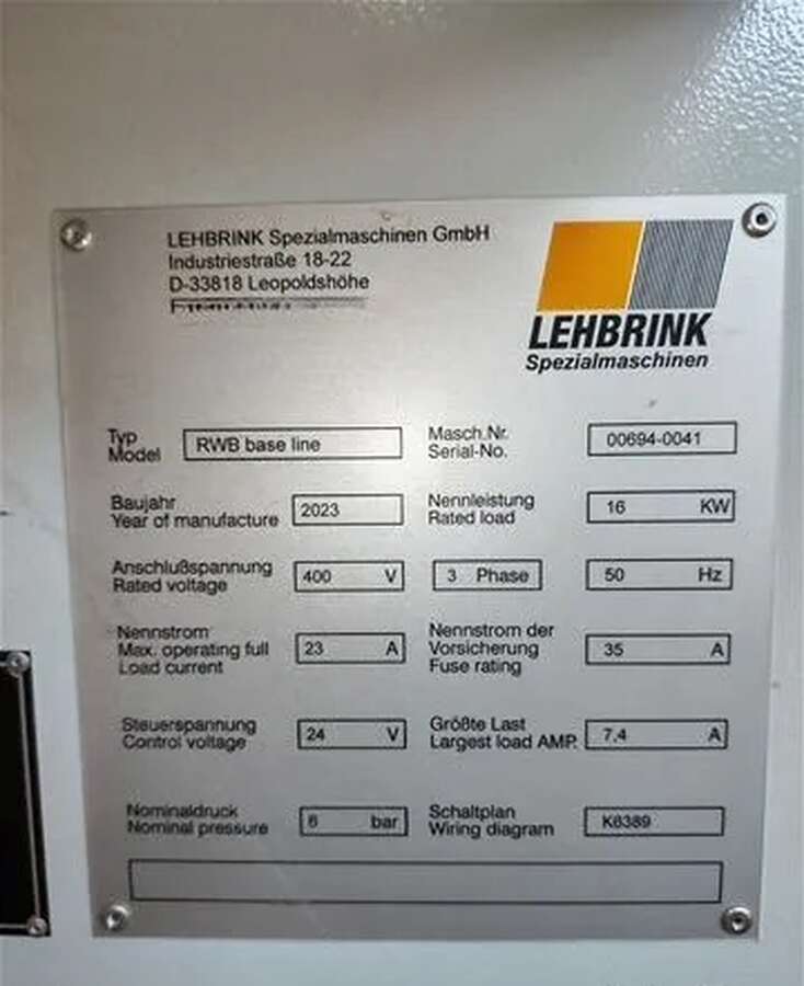Станок для корпусной мебели Lehbrink RWB base line