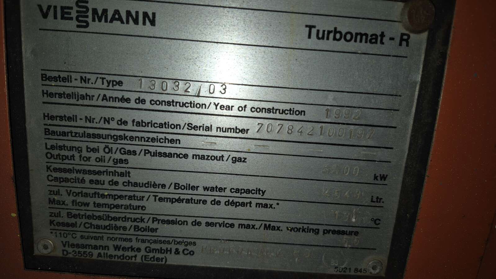 Котёл водогрейный VIESSMANN 13032/03