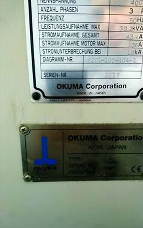 Станок токарный Okuma LU15M с ЧПУ