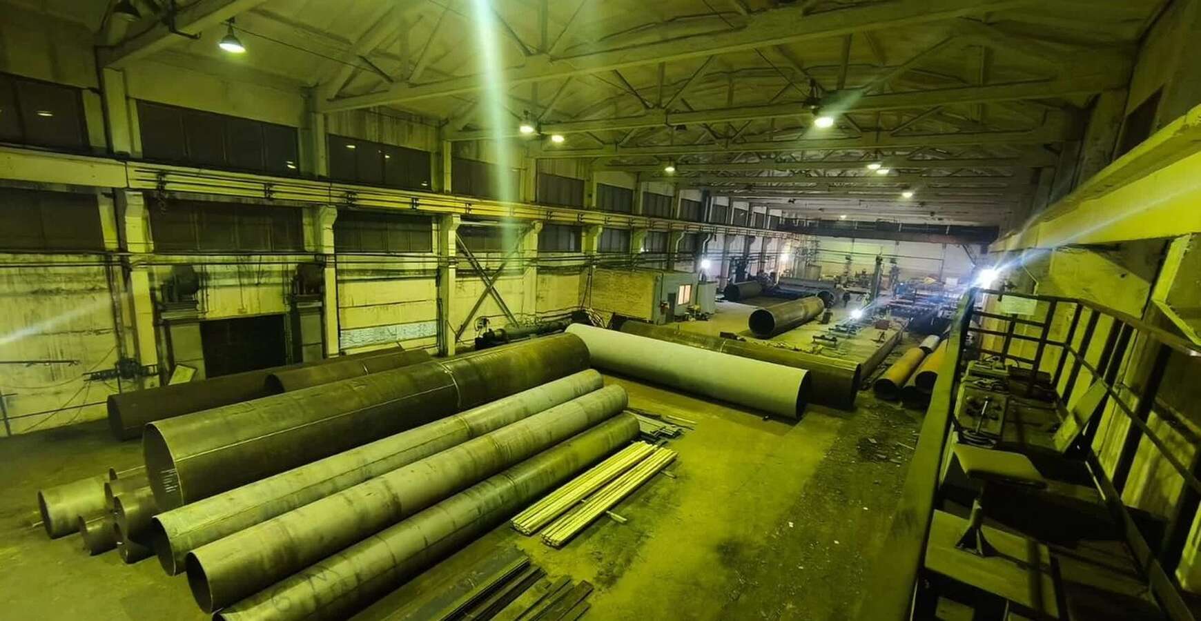 Линия производства труб большого диаметра