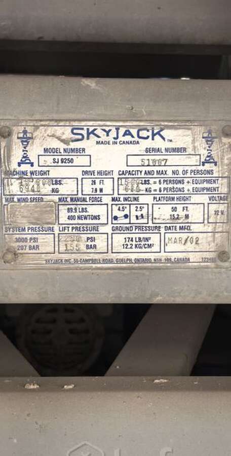Подъемник ножничный SkyJack SJ9250 2002г.в.
