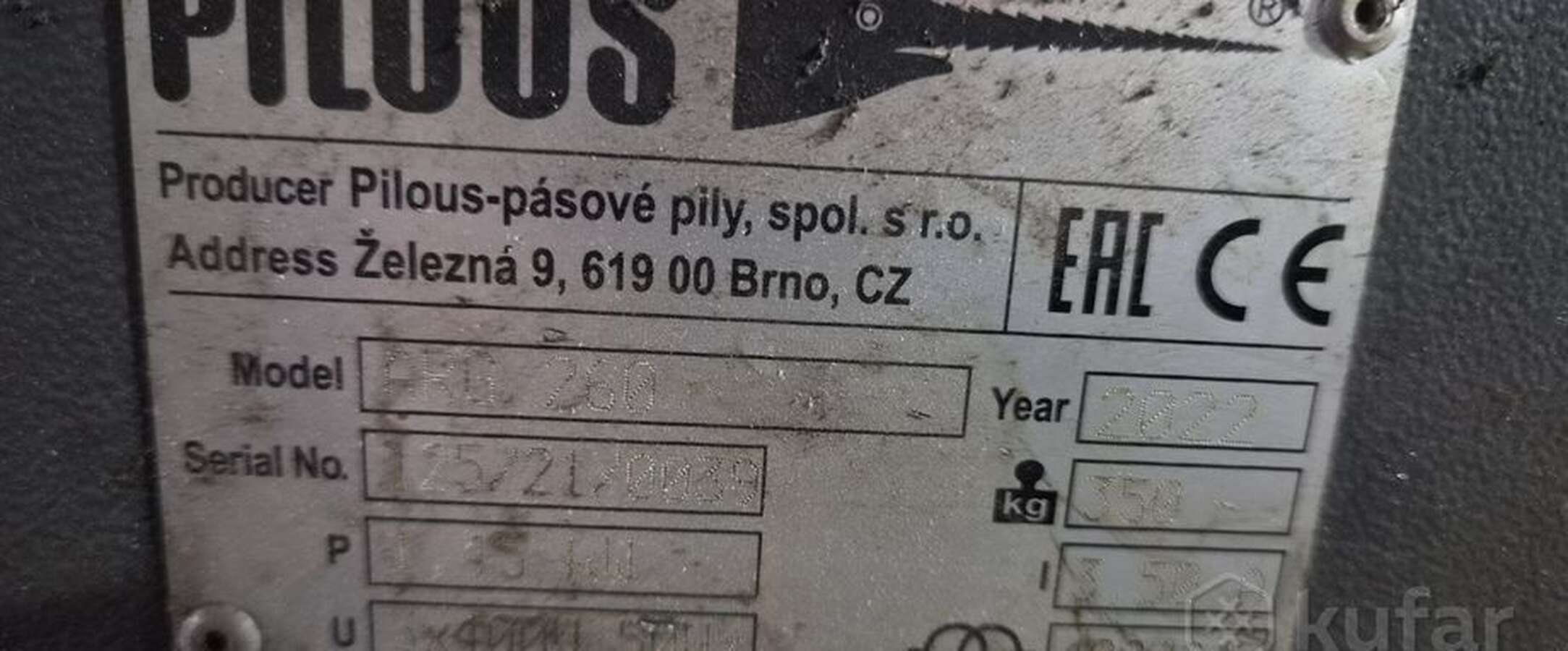 Ленточнопильный станок по металлу Pilous ARG 260