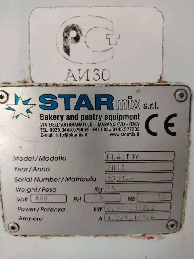 Миксер планетарный Starmix PL60T3V