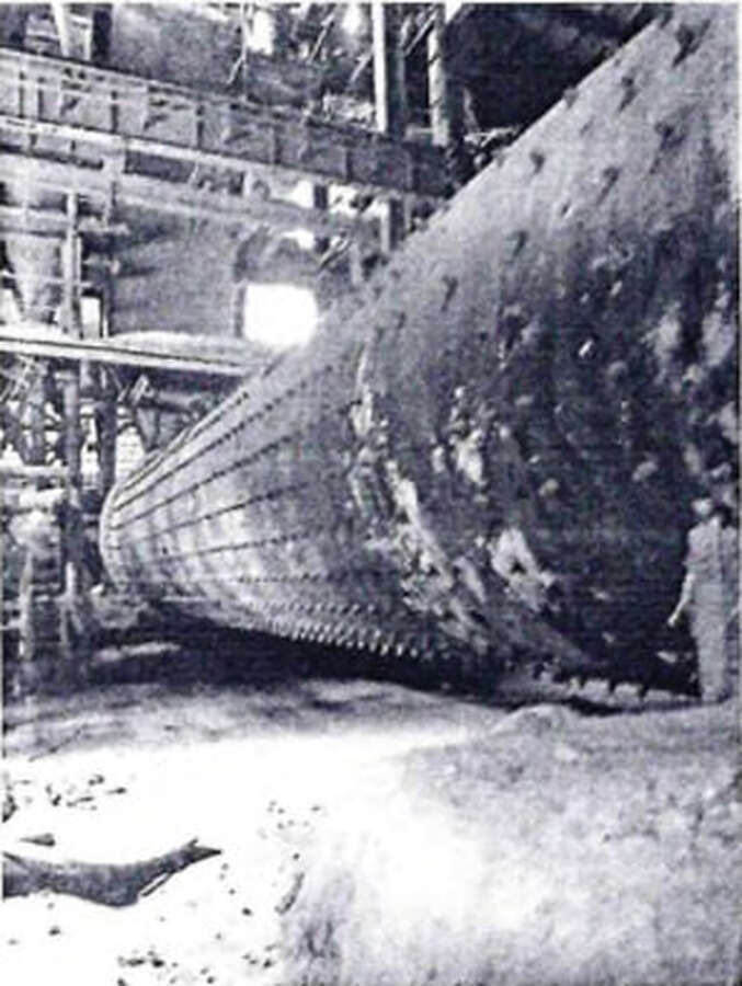 Цементная мельница трубная двухкамерная МЦ 3.2x14