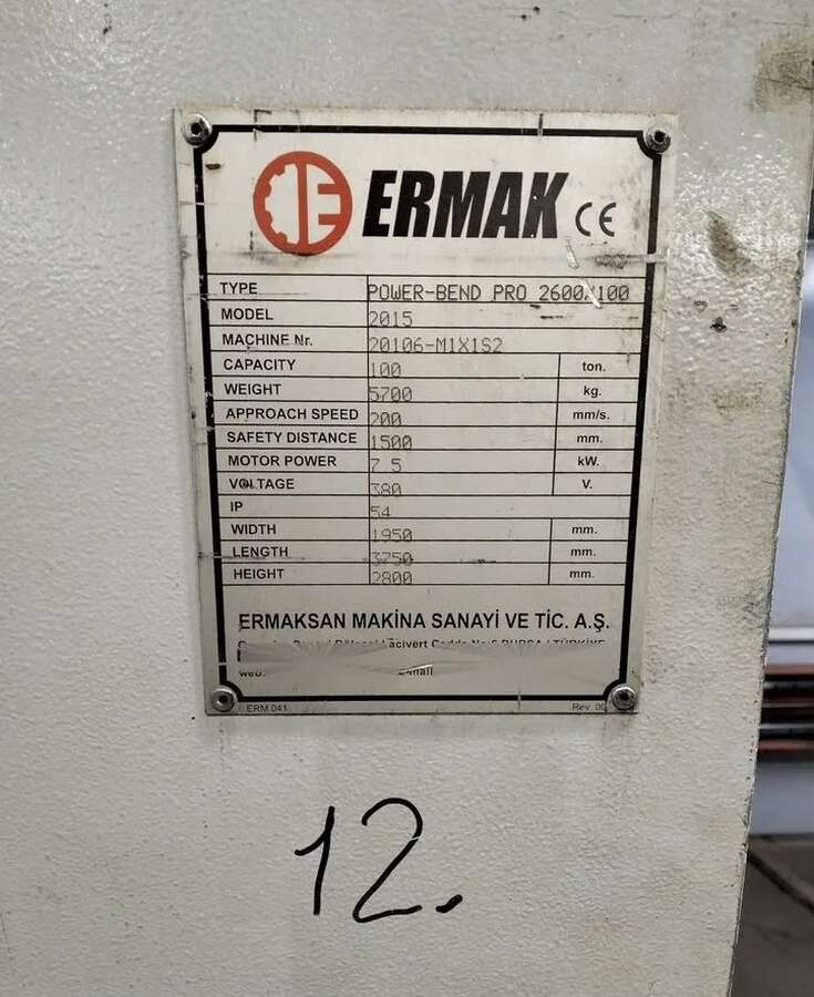 Гидравлический листогиб ERMAKSAN POWER-BEND PRO