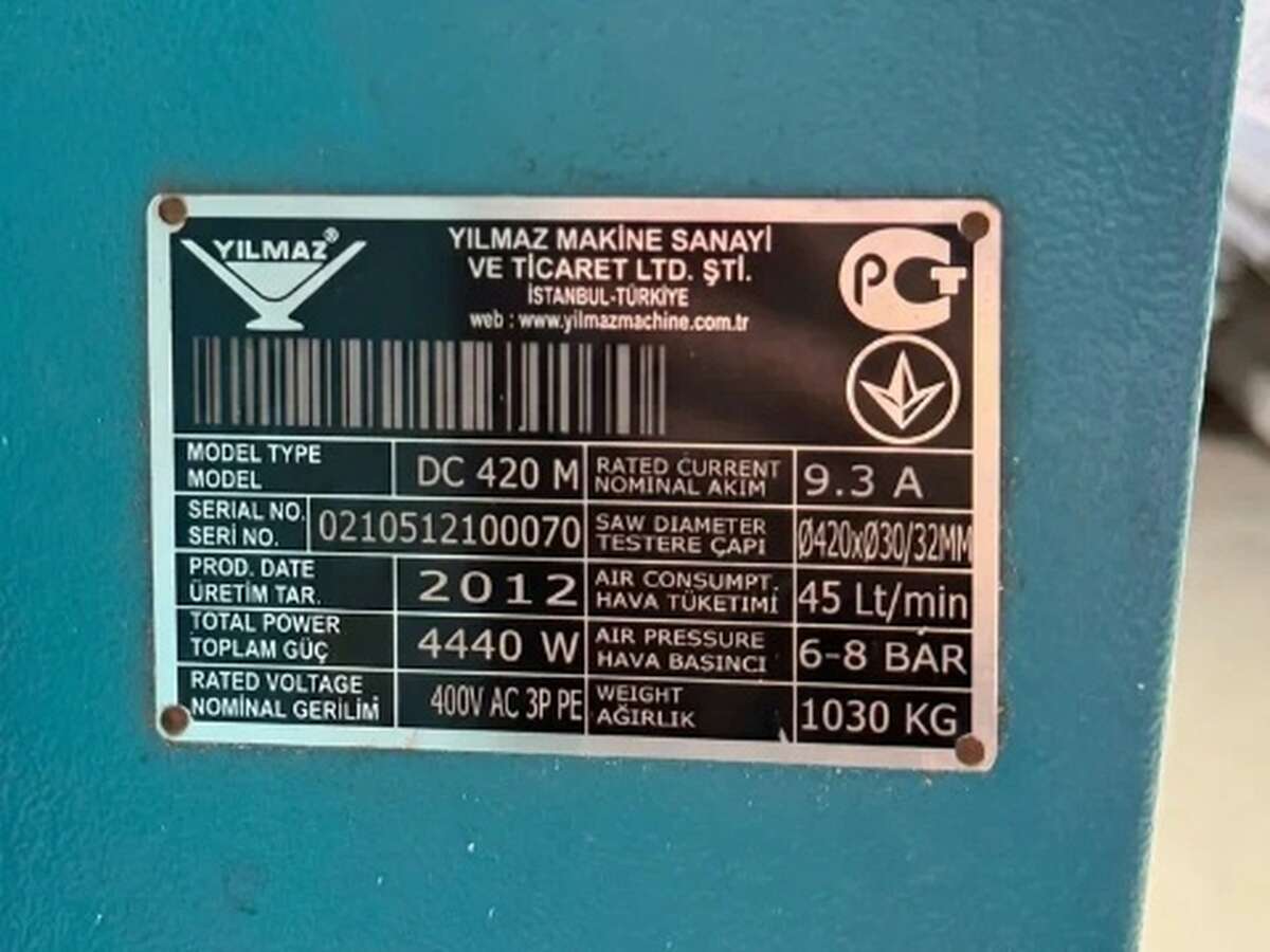 Пила усорезная двухголовочная Yilmaz DC420M