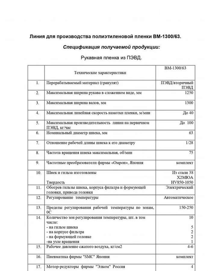 Экструдер для ПВД пленки