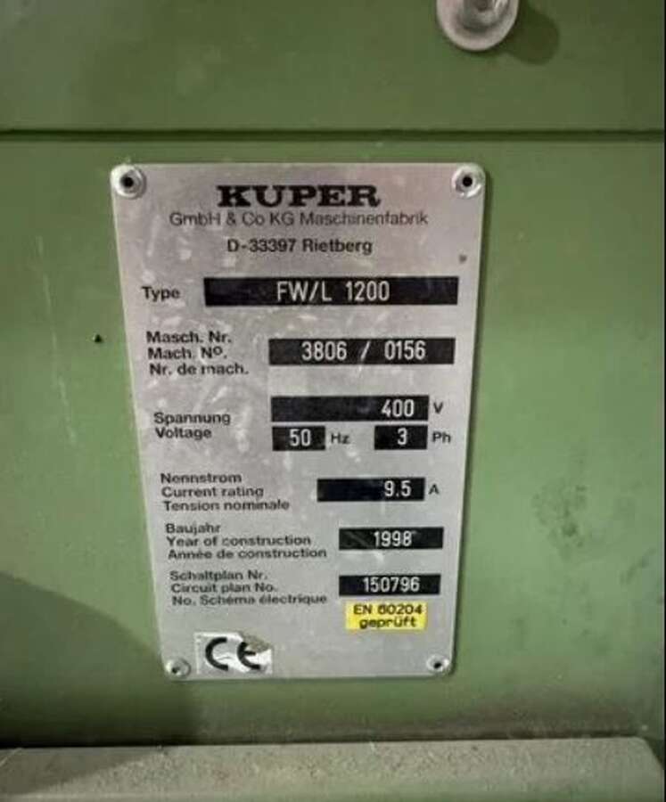 Станок шпоносшивной Kuper FW/L 1200