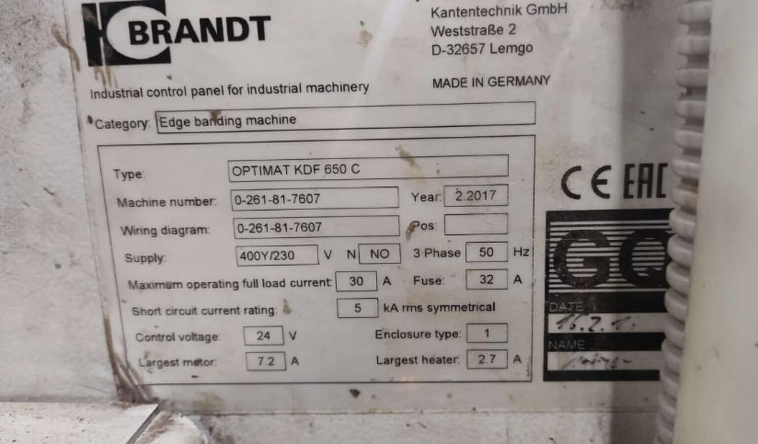Кромкооблицовочный станок HOМAG Oрtimаt KDF 650С