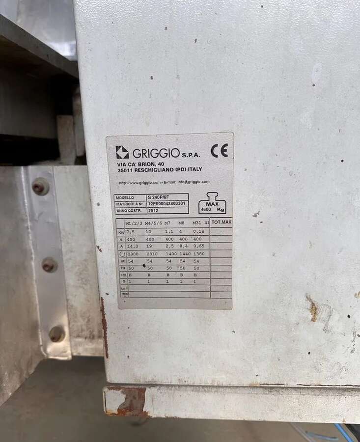 Станок четырехсторонний Griggio G 240\6F