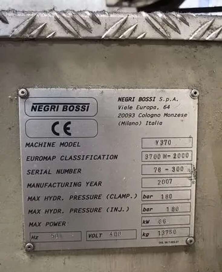 Термопластавтомат Negri Bossi V370 Италия