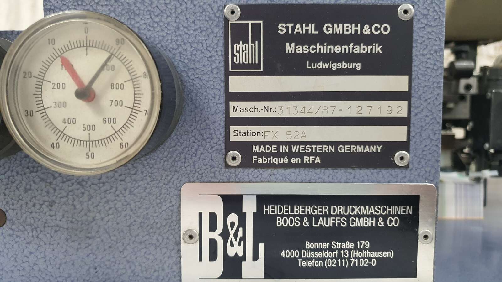 Фальцевальная машина Heidelberg Stahlfolder TX 52