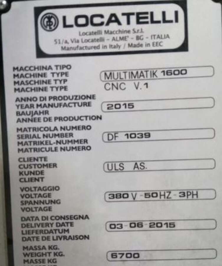 Станок токарный Locatelli Multimatik CNC 1600