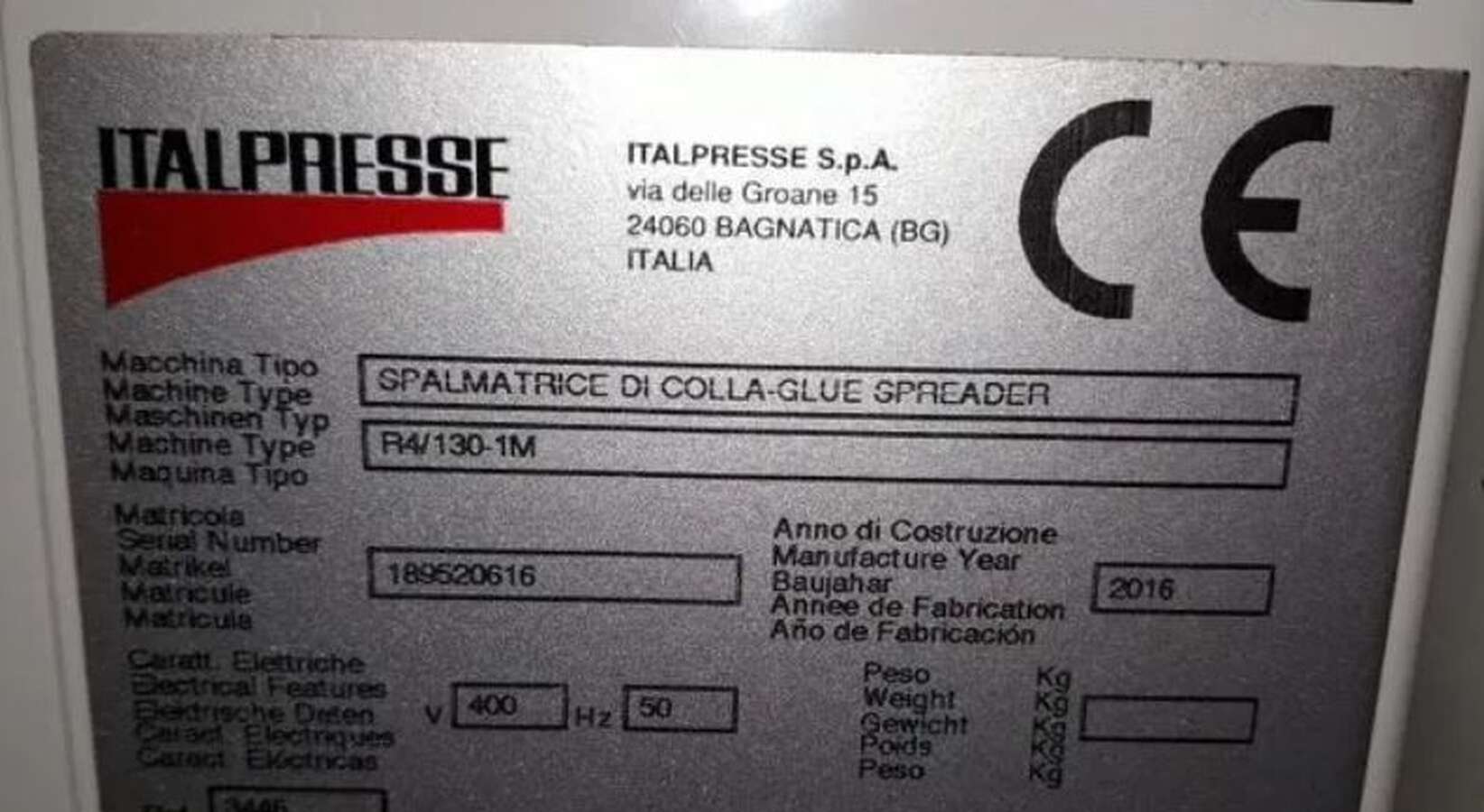 Клеенаносящий станок Italpresse R4-130