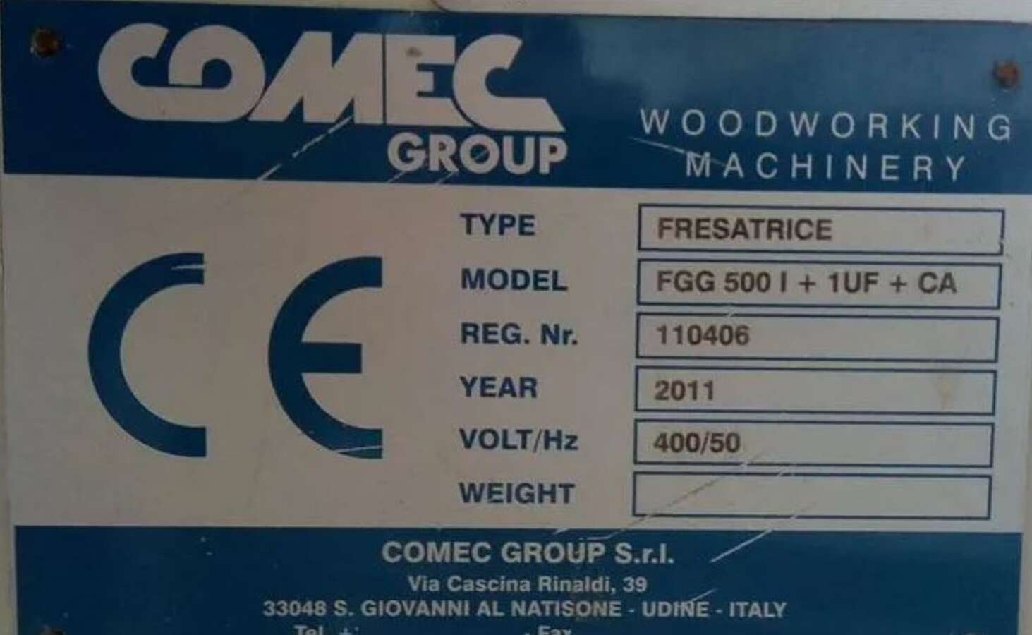 Фрезерный станок Comec FGG 500+1UF+CA