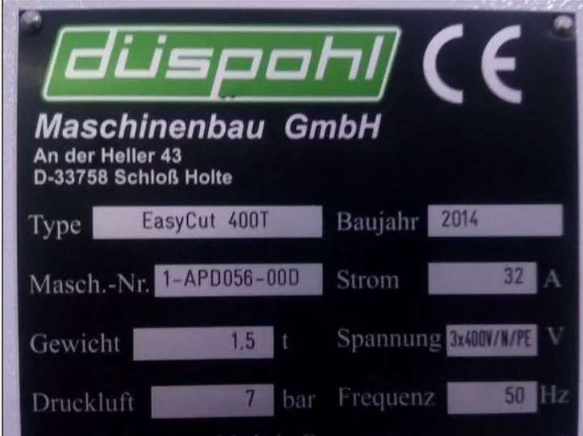 Станок Duspohl EasyCut 400T