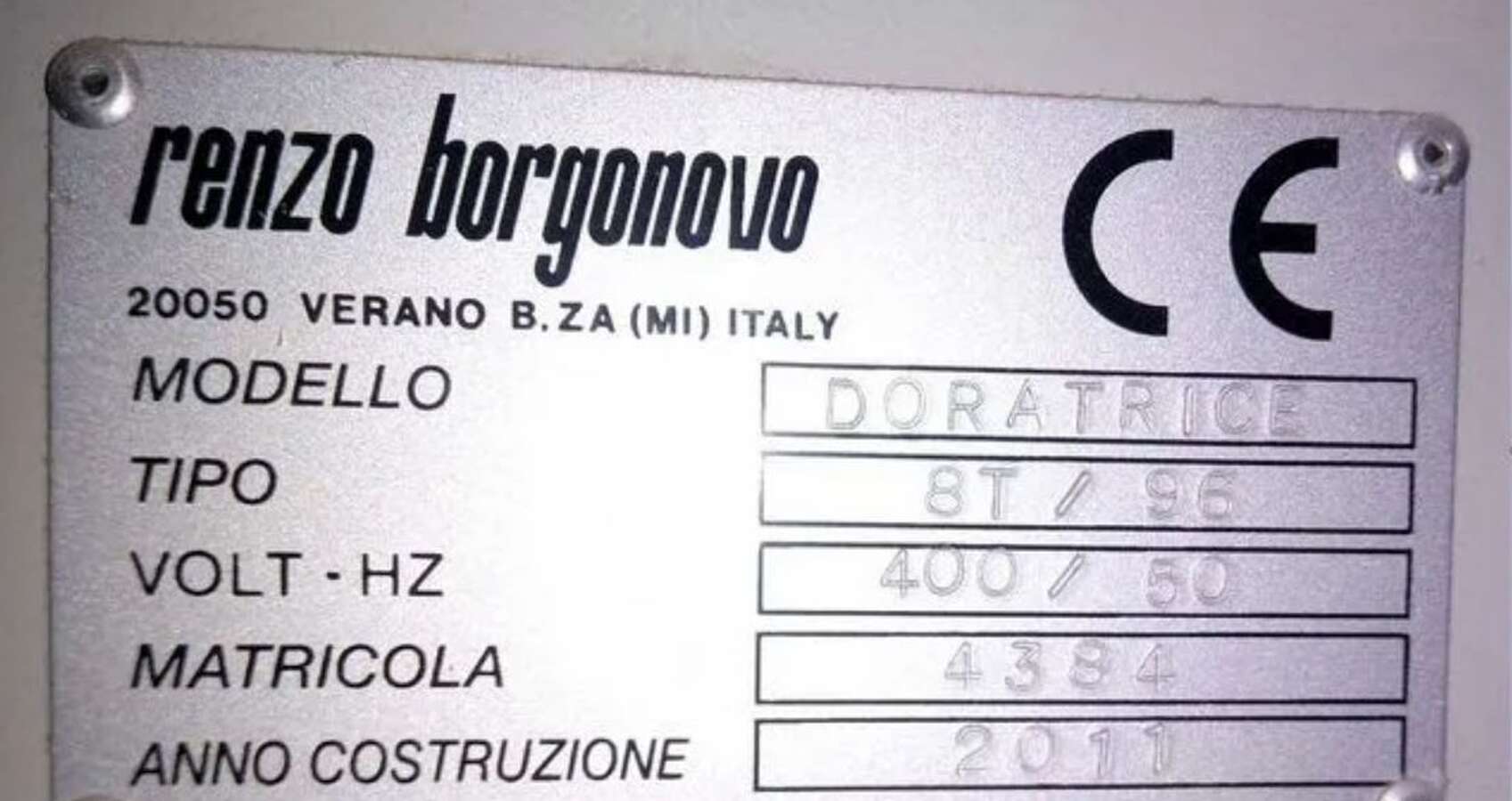 Линия нанесения плёнки Renzo Borgonovo 8T-96