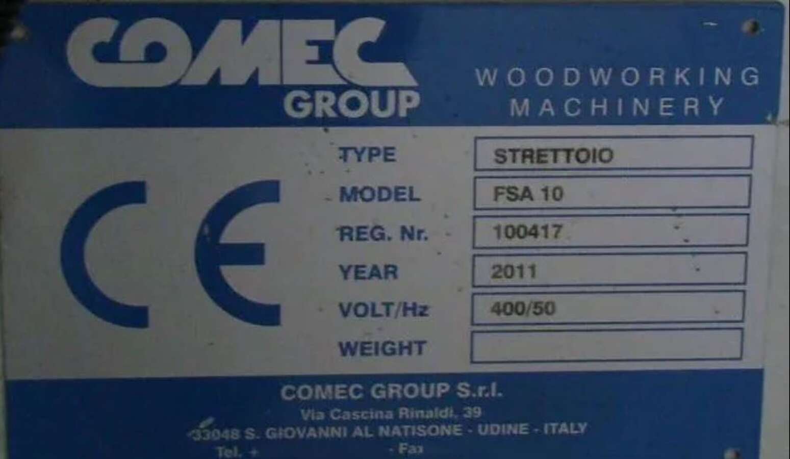 Пресс сборочный Comec FSA-10