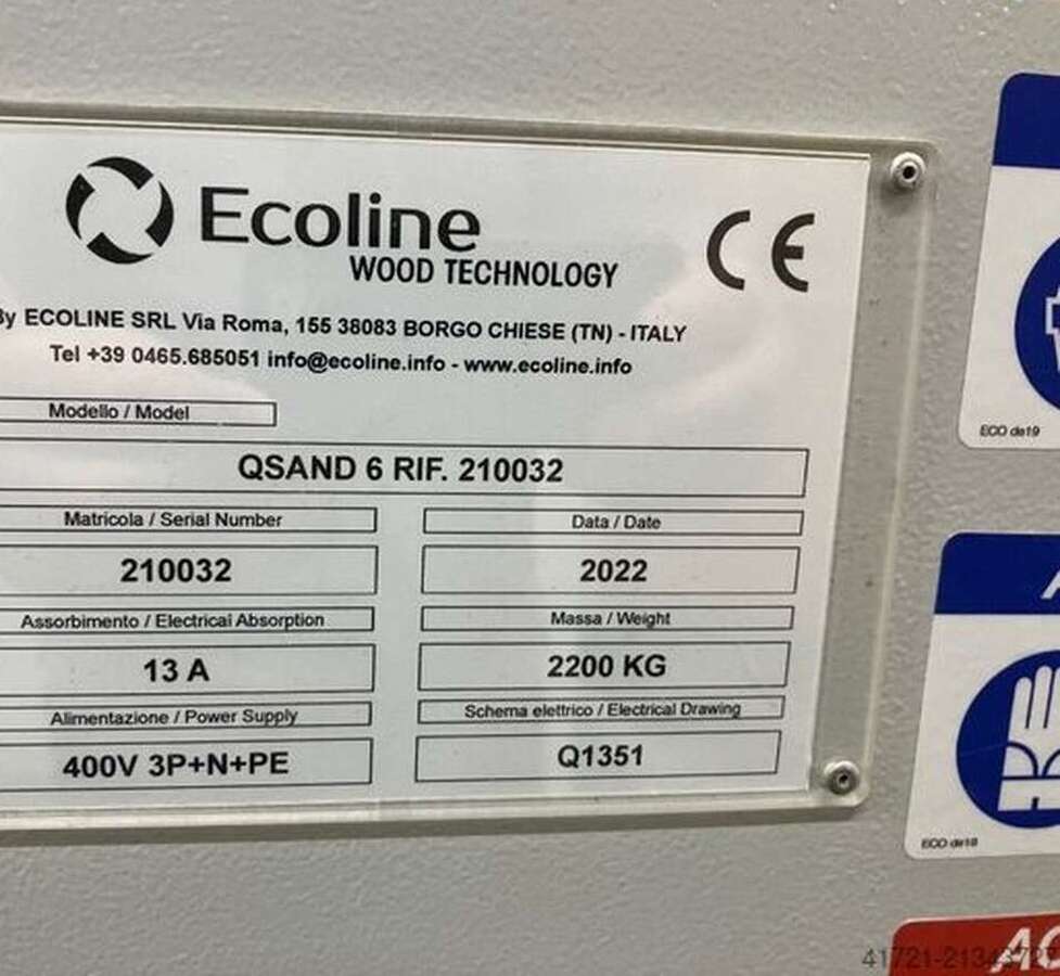 Шлифовальный станок ECOLINE QSAND Италия 2022г.в.