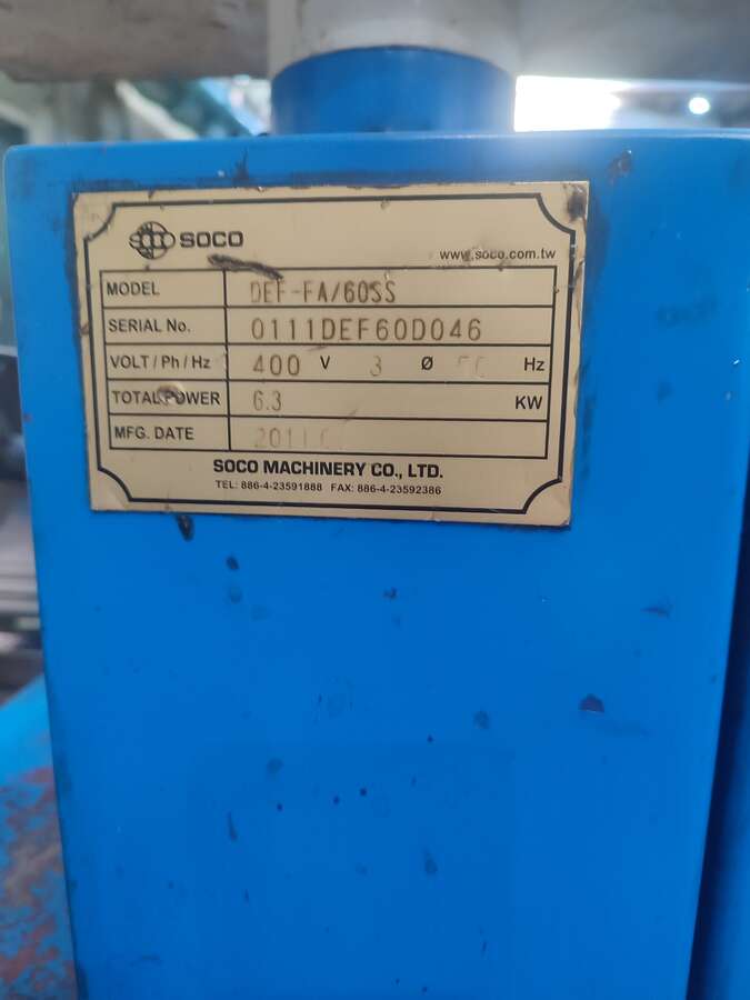 Двухсторонний фаскосъёмный станок SOKO DEF-FA/60SS