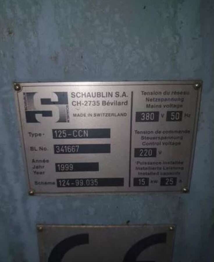 Станок токарный Schaublin 125-CCN Швейцария