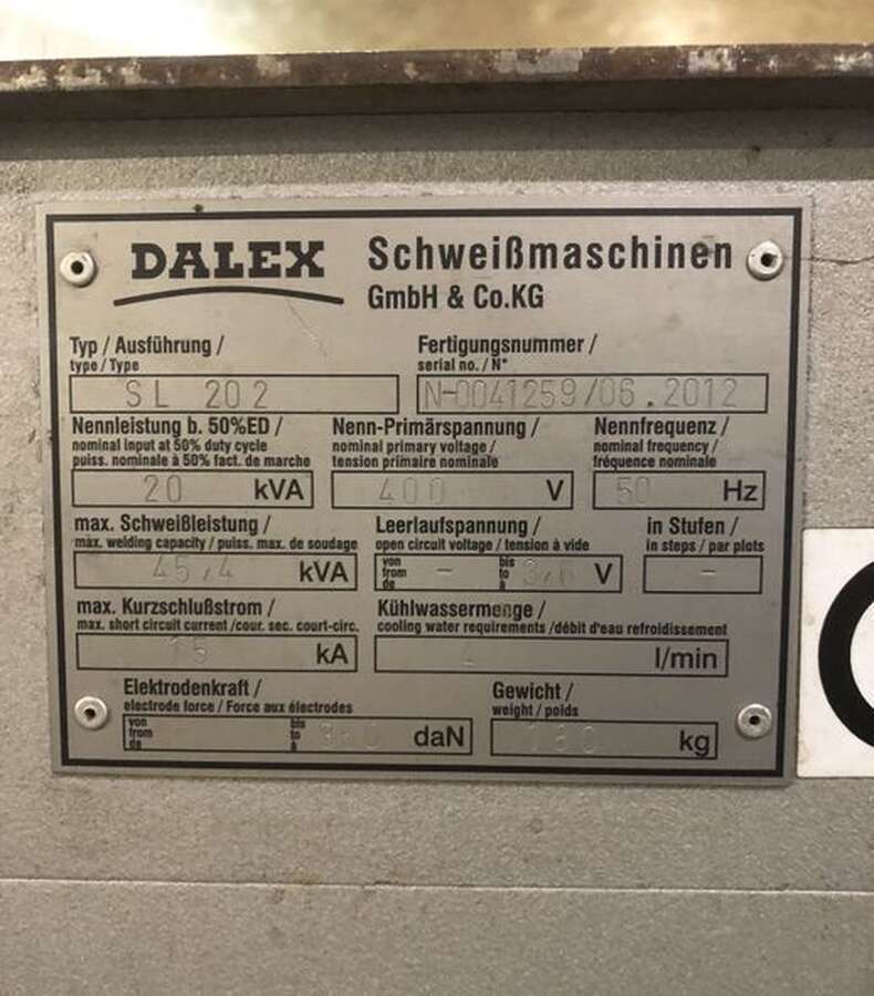Машина контактной точечной сварки Dalex SL 202