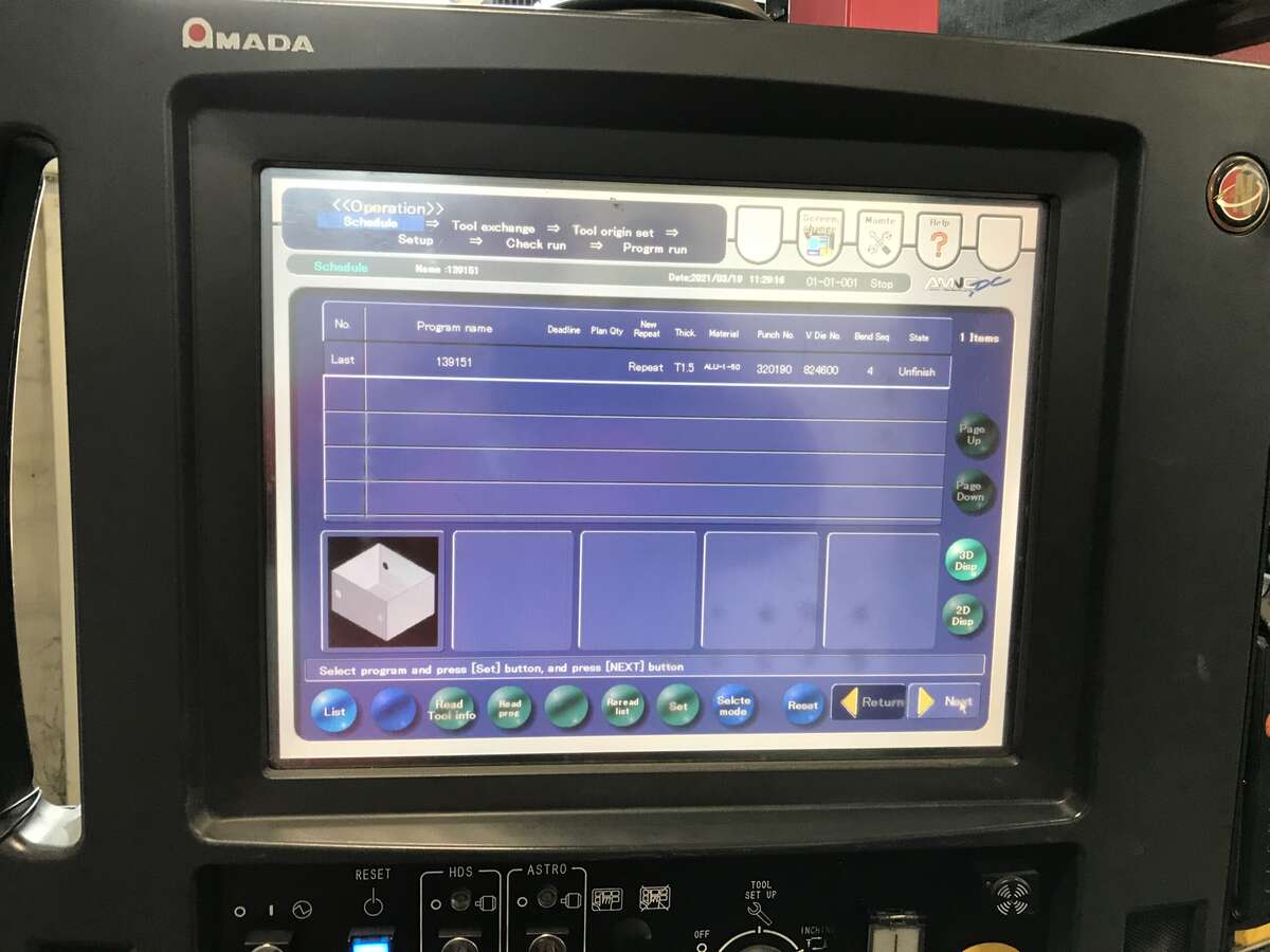 Пресс листогибочный Amada Astro 100-3 с роботом