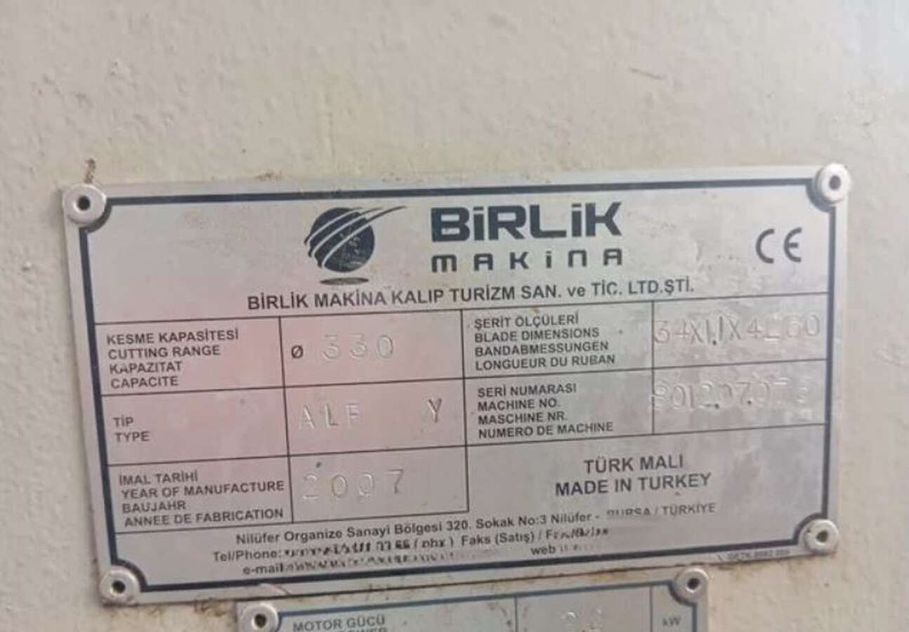 Станок ленточнопильный Birlik Makina ALF Y Турция