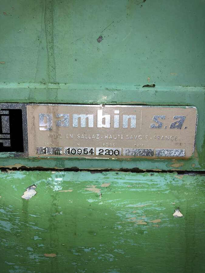 Станок широкоуниверсальный фрезерный Gambin 1M