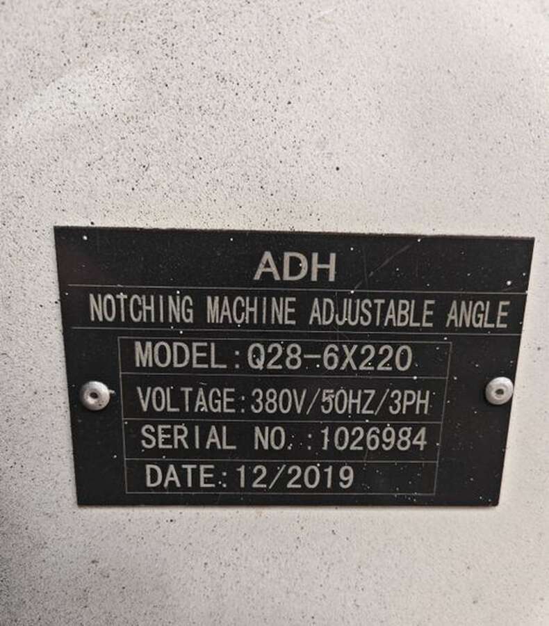 Станок угловырубной АDH Q28-6x220 2019 г.в.