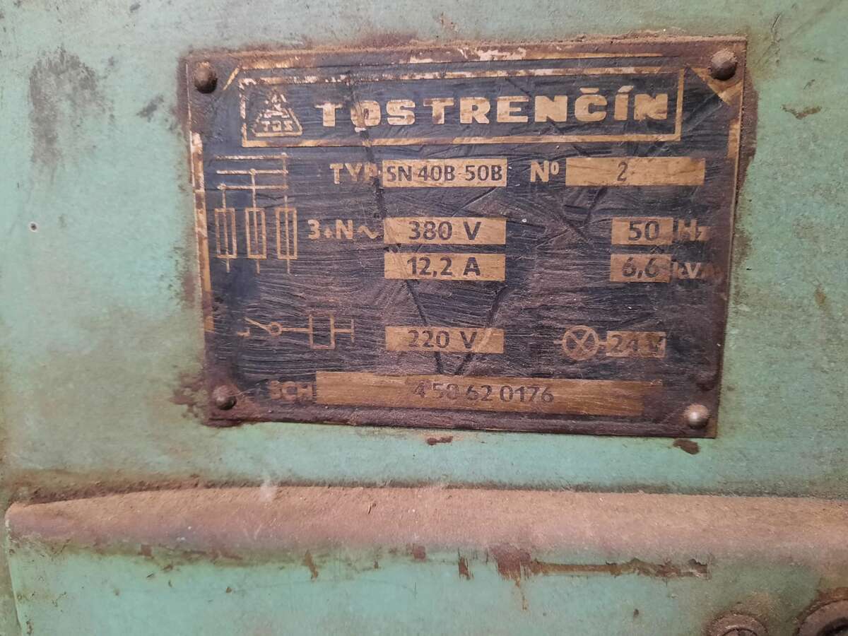 Токарный станок TOS SN-50B обработка 500*2000