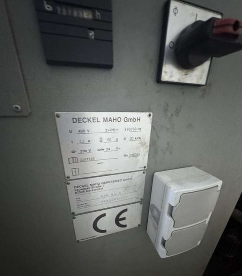 Обрабатывающий центр DECKEL MAHO DMC63V с ЧПУ