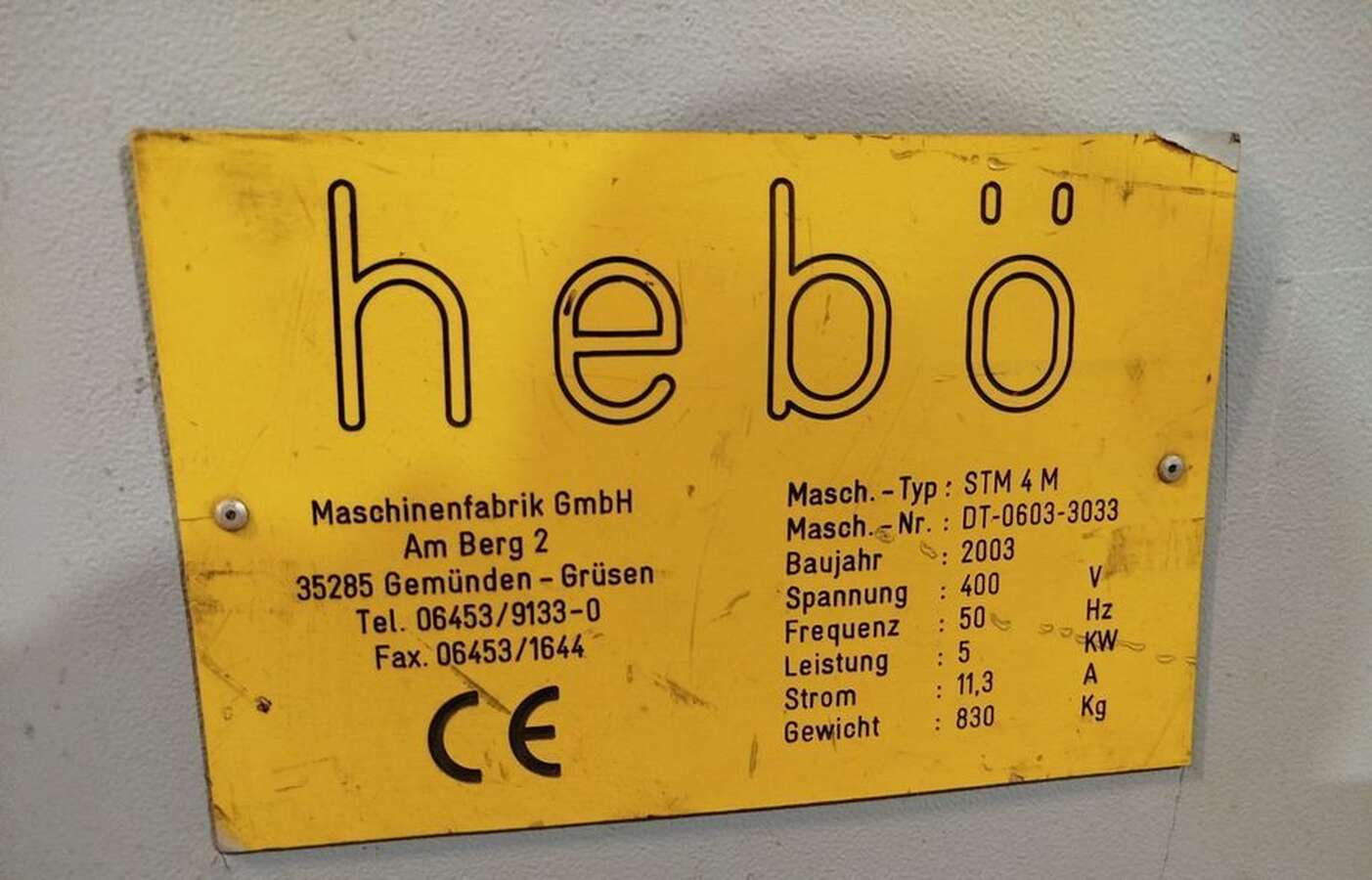 Кузнечный станок Hebo STM 4M