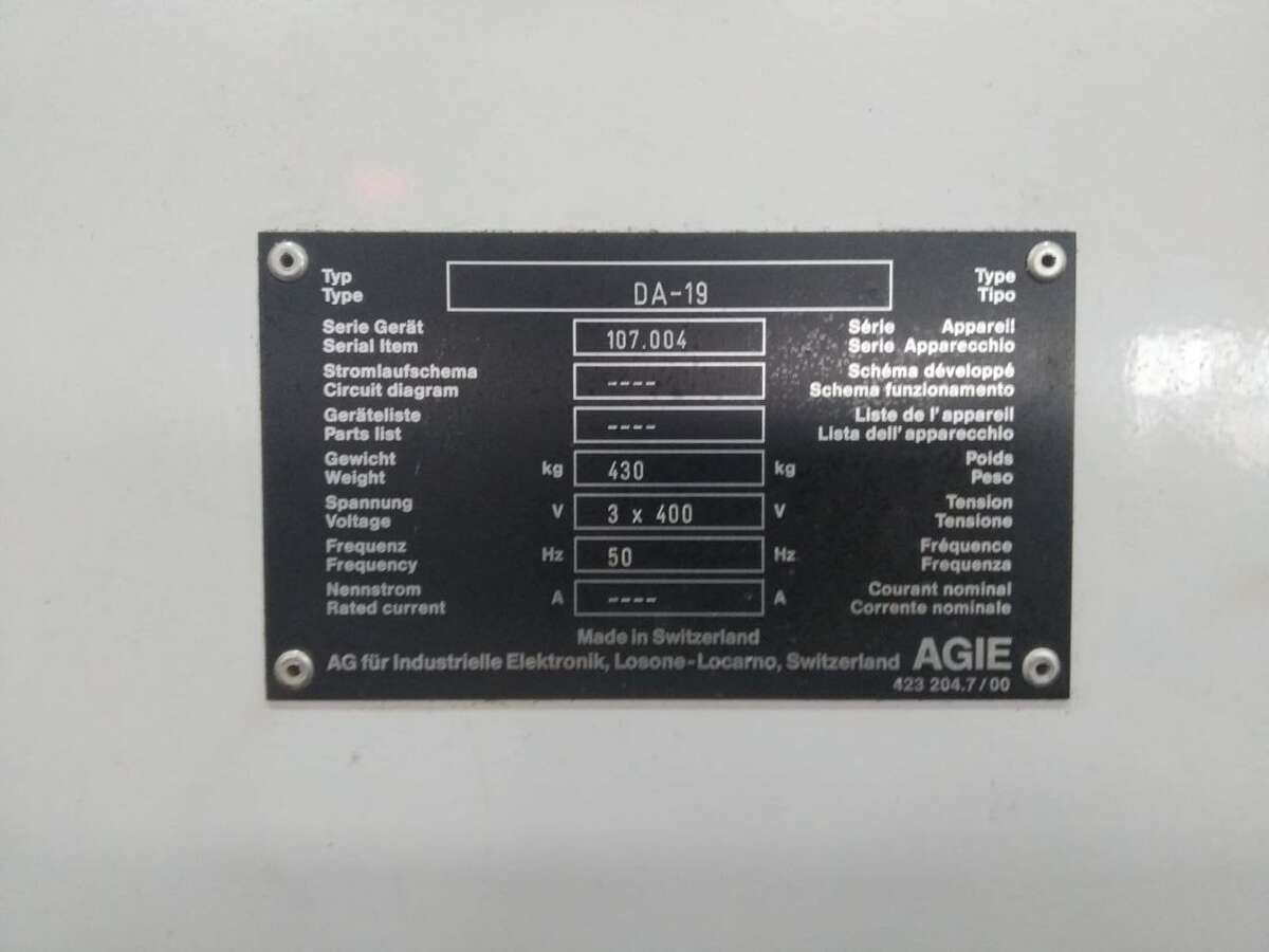 Электроэрозионный станок Agiecut 250 SF+F HSS CE