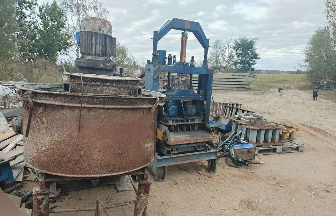Линия производства тротуарной плитки Польша