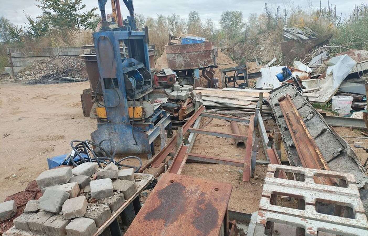 Линия производства тротуарной плитки Польша