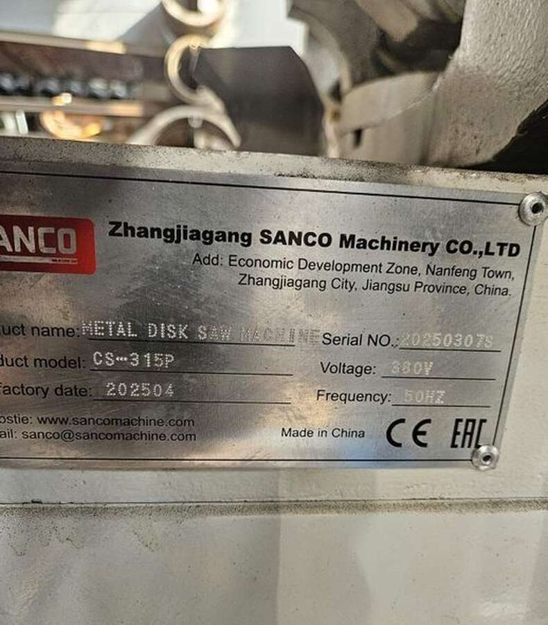 Полуавтоматический дисковый отрезной Sanco CS-315P