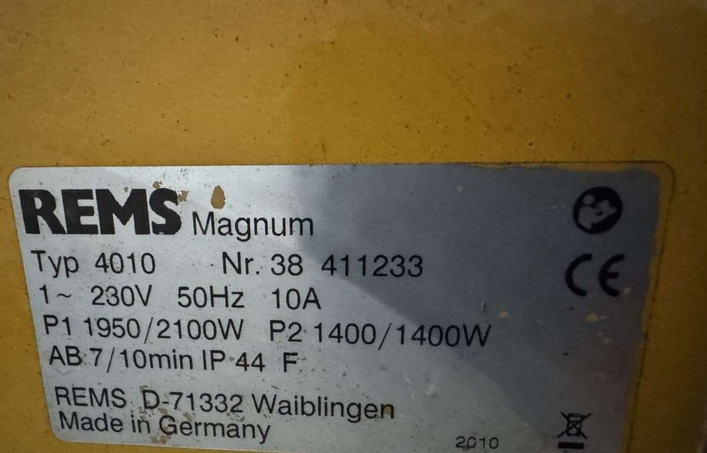 Станок резьбонарезной REMS Magnum 4010 Германия