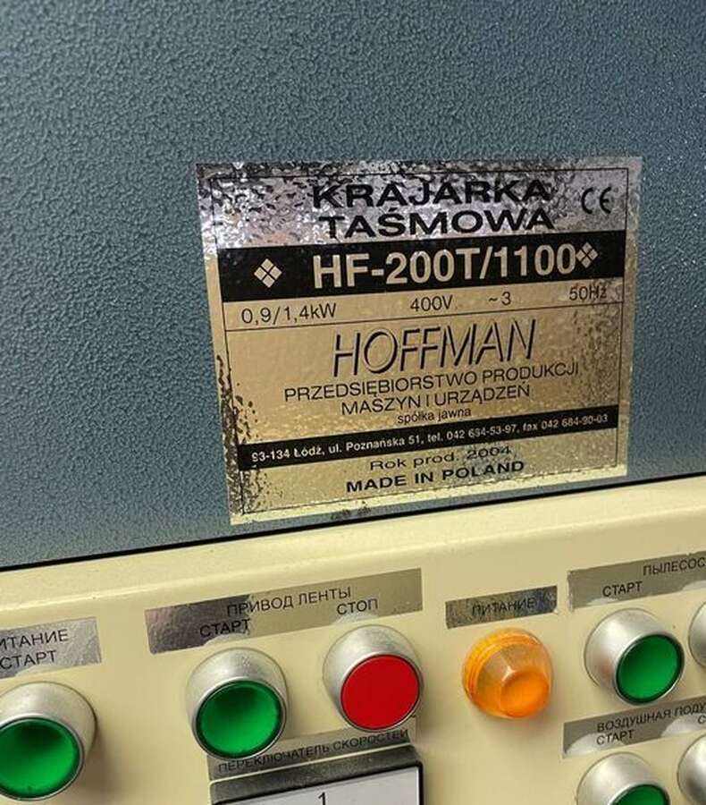 Ленточная раскройная машина Hoffman HF-200T/1100