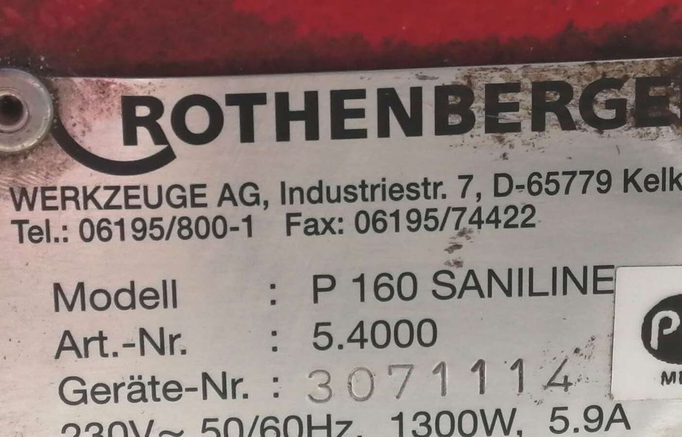 Аппарат для стыковой сварки Rothenberger P 160