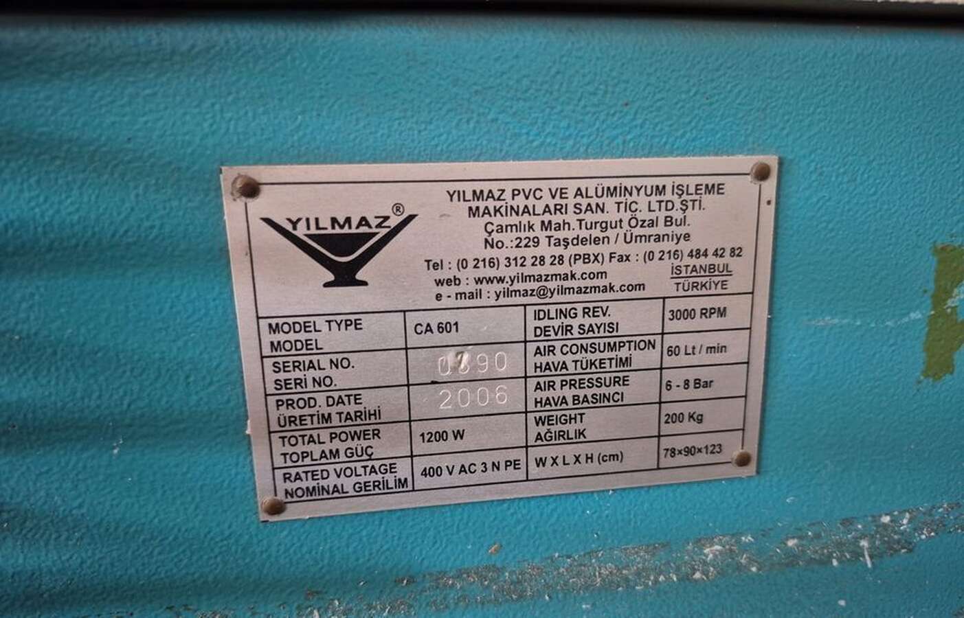 Углозачистной станок Yilmaz CA 601
