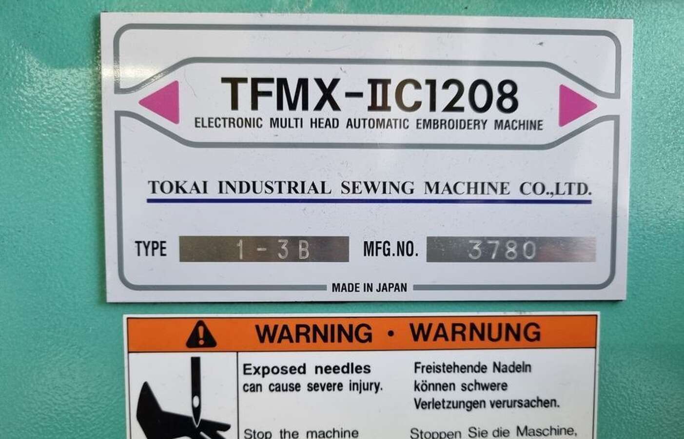 Вышивальная машина tajima tfmx-2c1208 Япония