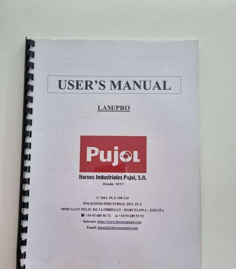 Печь для изготовления триплекса  PUJOL LAM PRO Испания
