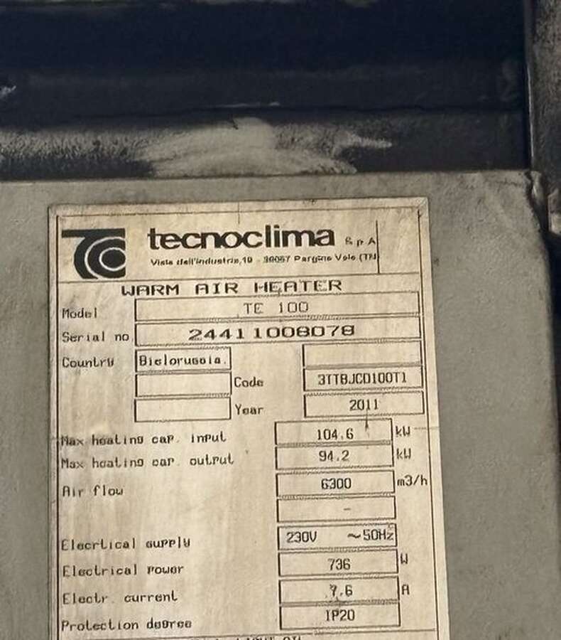 Теплогенератор Tecnoclima TE 100