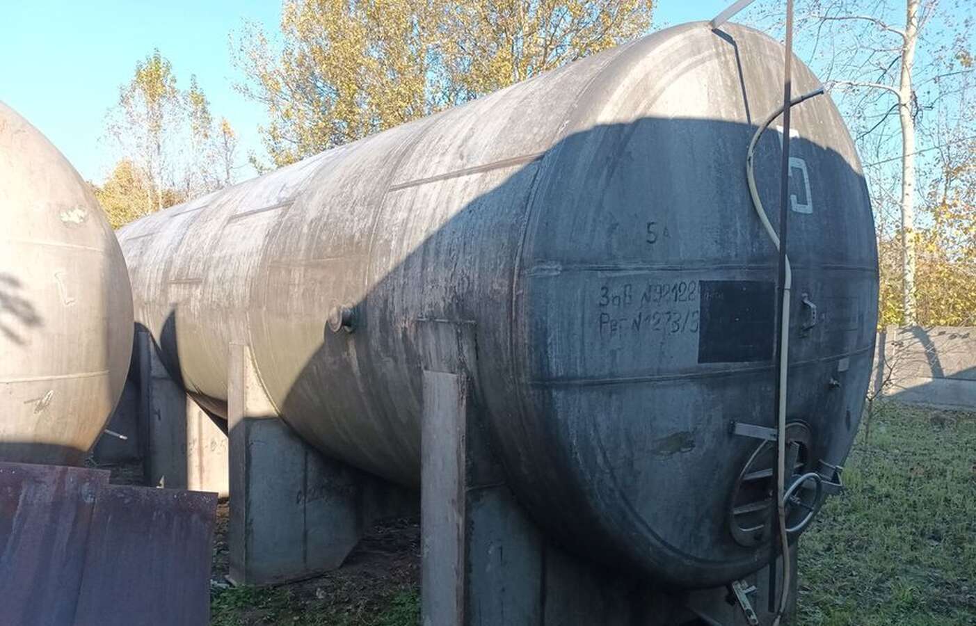 Емкость нержавеющая горизонтальная 40 м³
