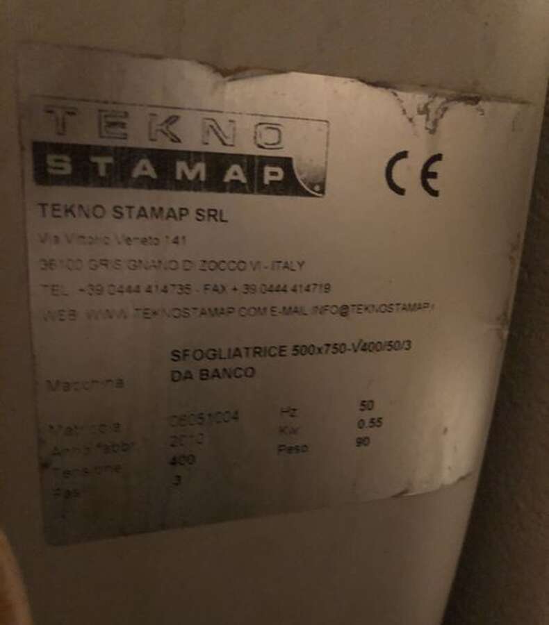 Тестораскаточная машина Tekno Stamap SRL