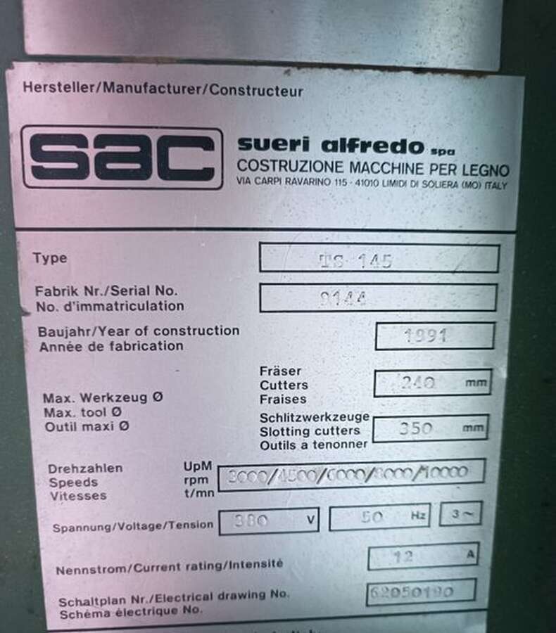Фрезерный станок SAC TS145