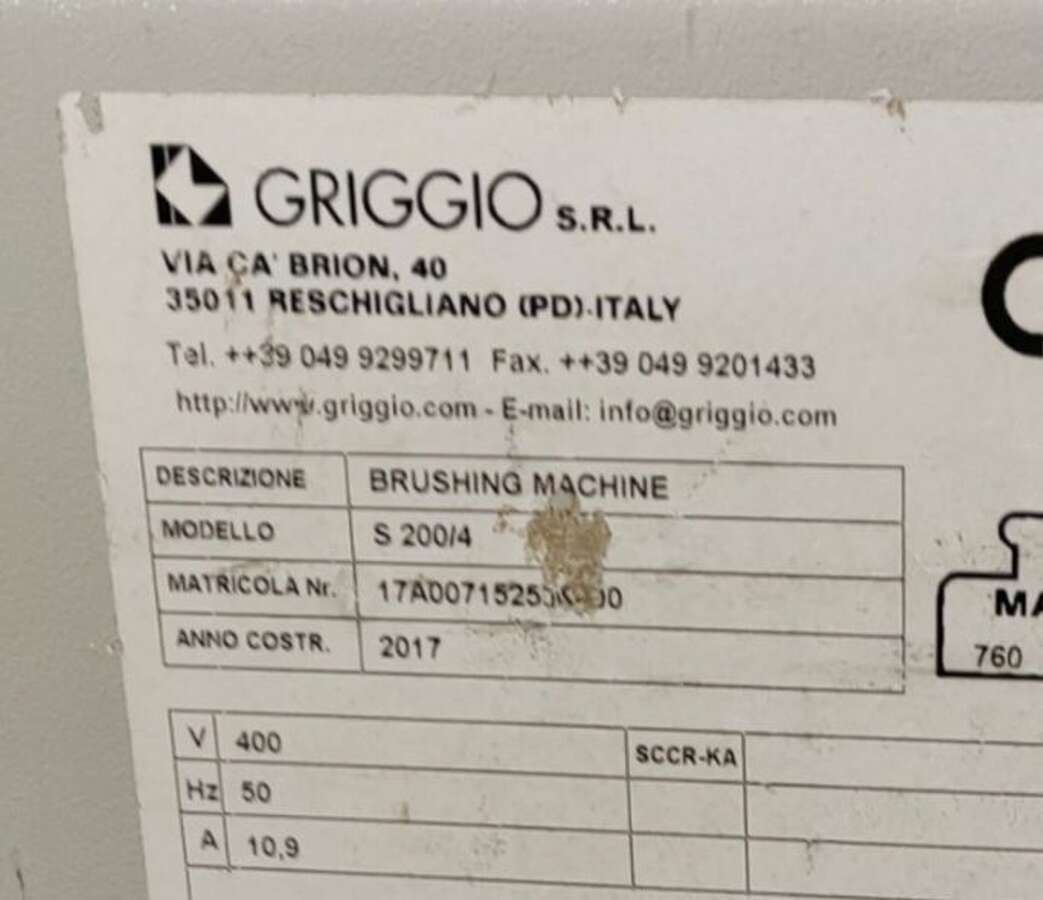 Станок для шлифования погонажа GRIGGIO S 200 PROFIL 4